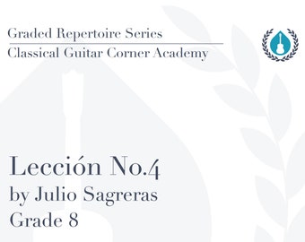 Lección no. 4 by Julio Sagreras with TAB
