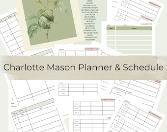 Charlotte Mason Editable Homeschool Planner- 2024-2025