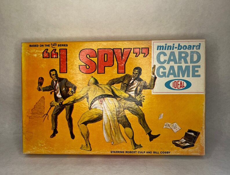 I SPY Miniboard Card Game Based on the NBC Series With Robert Culp and Bill Cosby 1966 Still