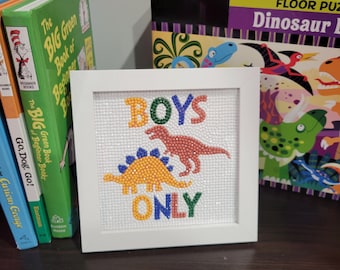 Dinosaur Boys Only Diamond Art Kit