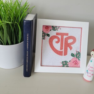CTR Choose The Right Pink and White Flower Diamond Art Kit with frame