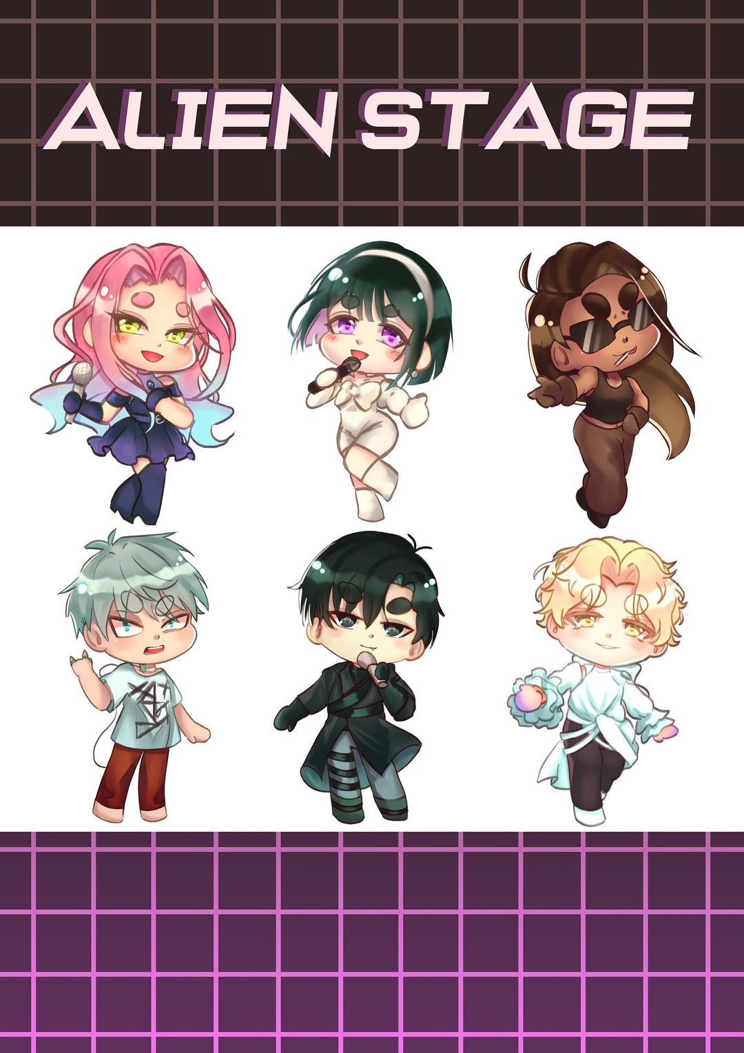 Alien Stage/alnst Stickers Mizi, Sua, Ivan, Till, Luka, Hyuna - Etsy