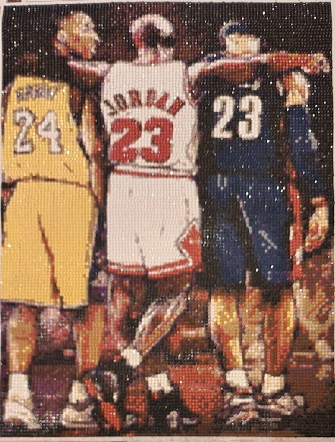 michael jordan kobe bryant lebron james painting