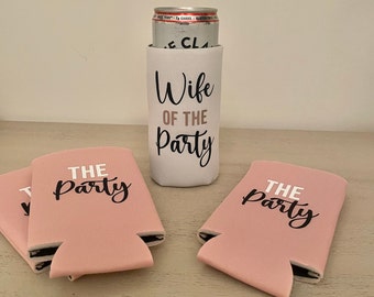 Bachelorette Koozies - Het feest / de vrouw van het feest