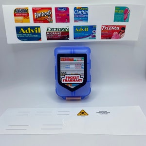 Custom Pocket Pharmacy Labels | Mini Medicine Case Stickers | Travel Pill Organizer Labels | Personalized Vinyl Decals for Pill Boxes