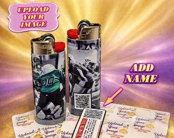 Custom Lighter Wrap – Upload Your Own Image | Personalized BIC Lighter Skin