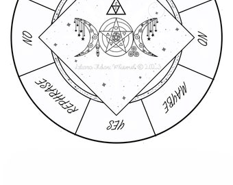 Digital Tripple Goddess Intersex Gemini Zodiac Pendulum Board