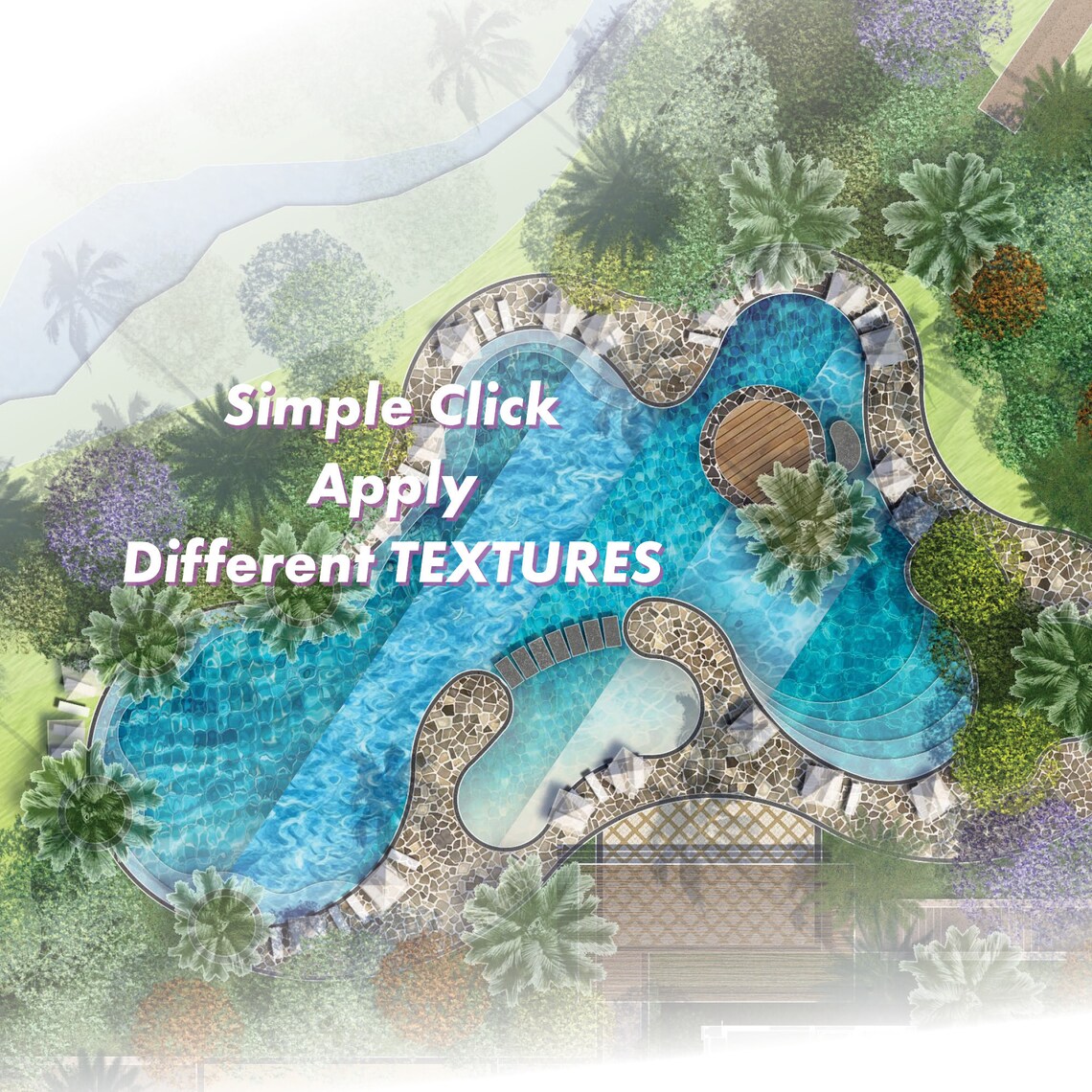 10 Pool Water Texture and Photoshop Layer Style Collection - Etsy