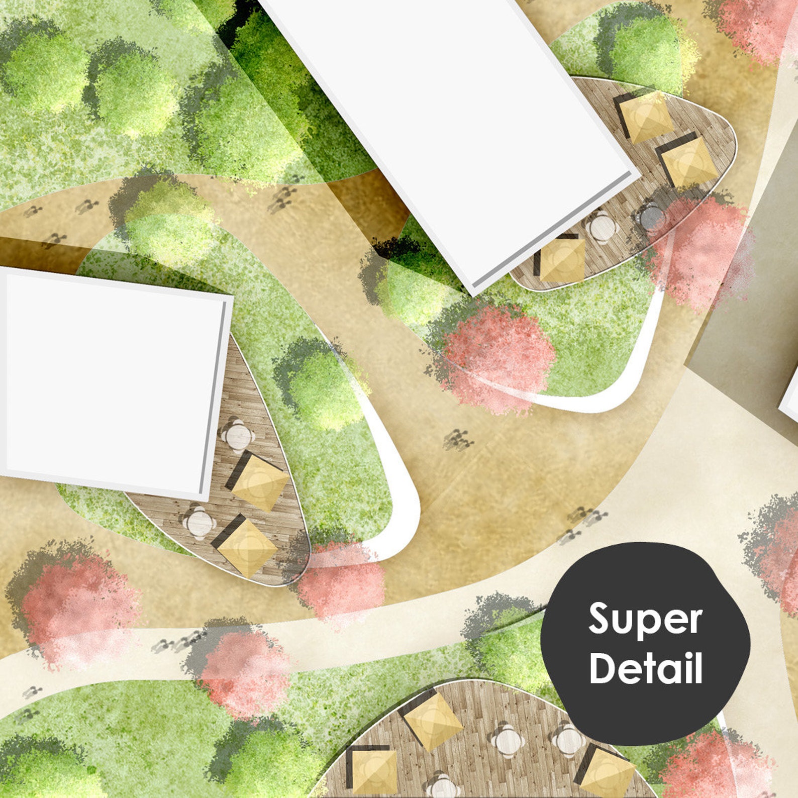 Site Development Drawing Rendered Landscape Rendered Site Plan - Etsy