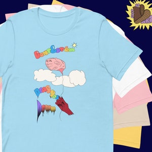 Don&#39;t Let &#39;Em Drag You Down T-shirt, Brain Balloon Tee, Keep Your Chin Up, Things Will Be Alright, Mental Strength Gift