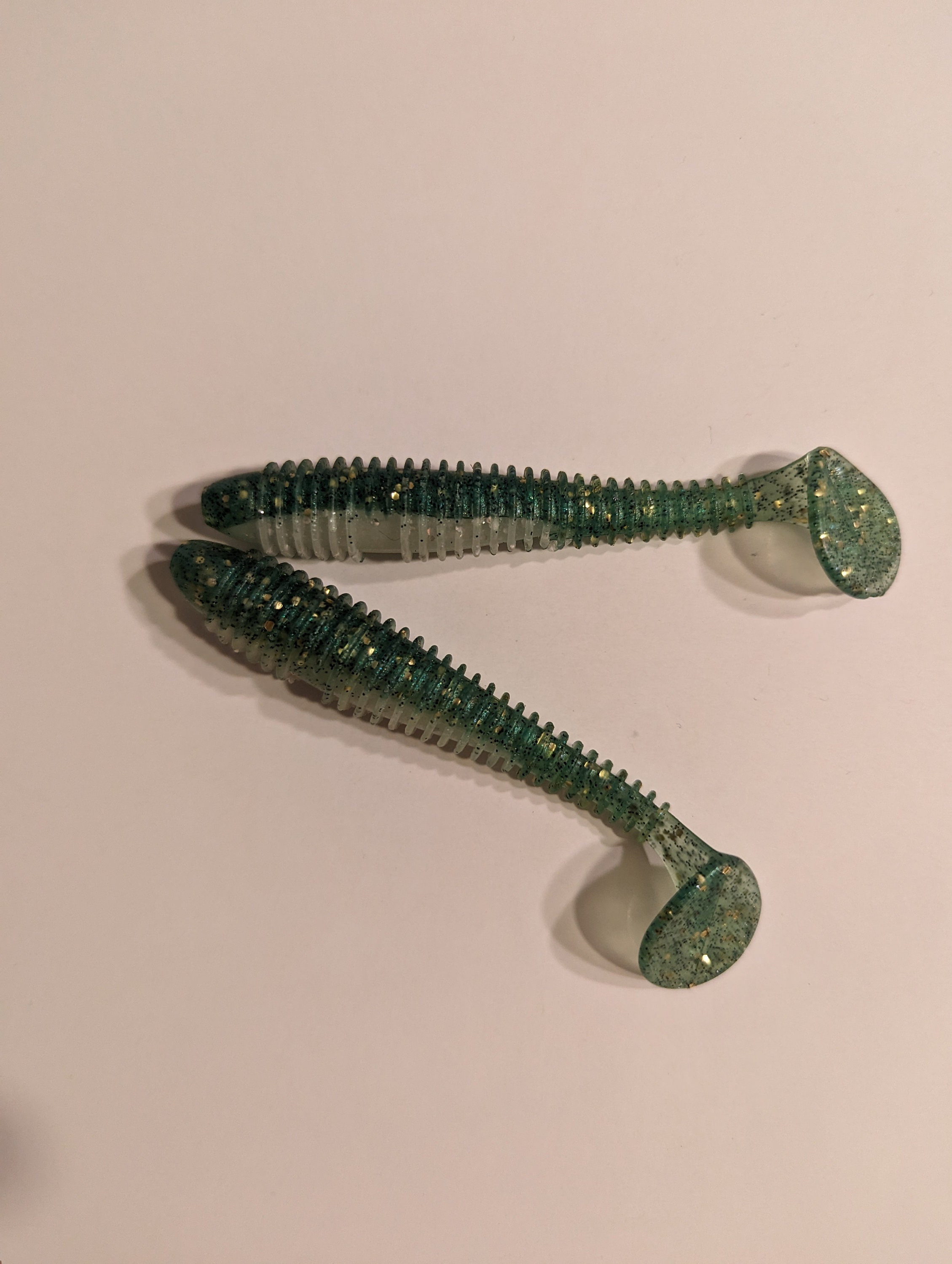 Soft Bait Jumping Paddle Tail Fishing Lure - Flexible PVC, Lifelike 3D Eyes, Corrosion Resistant