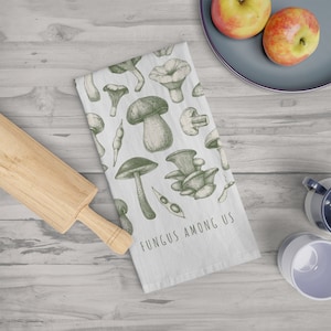 Botanisches Druck Geschirrtuch Vintage Stil Pilz Geschirrtuch perfektes Geschenk für Naturliebhaber