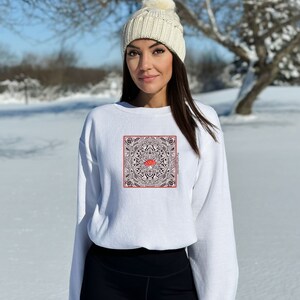 Psychedelic Mushroom Sweatshirt - Unisex Retro Design