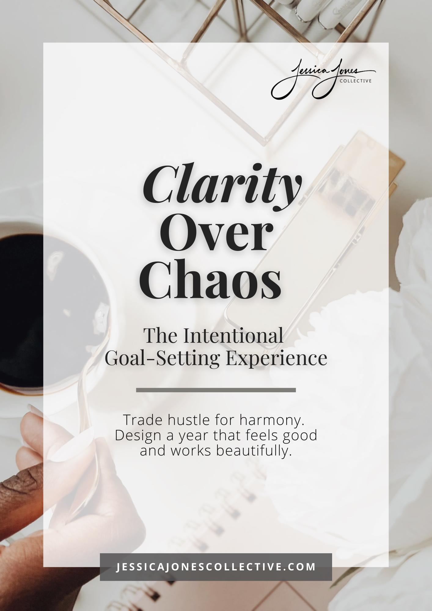 Clarity Over Chaos Goal Setting Workbook | Planning Journal - Etsy