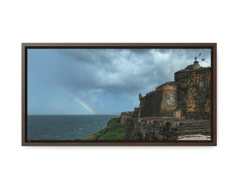 Castillo San Felipe dell Morro, Old San Juan, Puerto Rico Photography by Jennifer Avilés Print on Gallery Canvas Wraps, Horizontal Frame