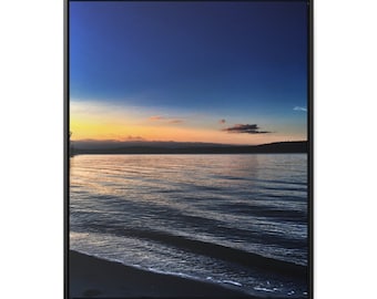 Sunset at Odlin Park, Lopez Island, Washington Photography By Jennifer Avilés Print on Gallery Canvas Wraps, Vertical Frame