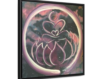 Universal Zen by Jennifer Avilés Print on canvas with wood frame