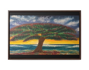 Flamboyan by Jennifer Avilés Print on Gallery Canvas Wraps, Horizontal Frame