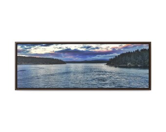 Salish Sea, San Juan Islands, Washington Photography by Jennifer Avilés Print on Gallery Canvas Wraps, Horizontal Frame