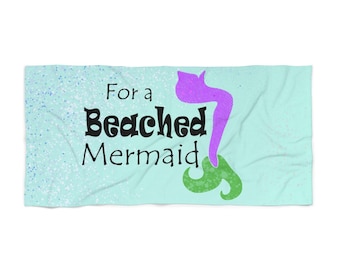 Beached Mermaid Beach Towel
