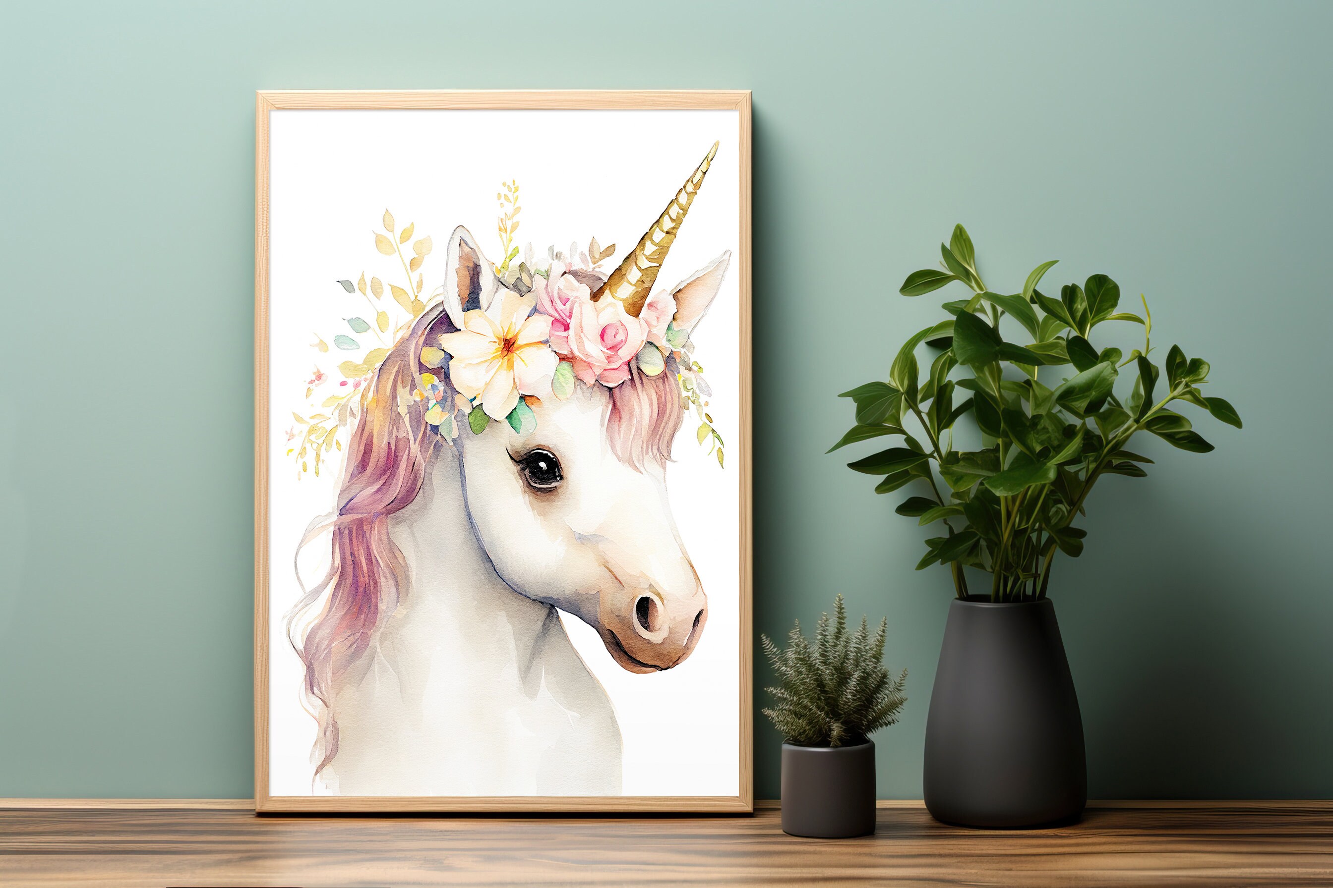 Unicorn Printable Wall Art Nursery Wall Decor Unicorn - Etsy