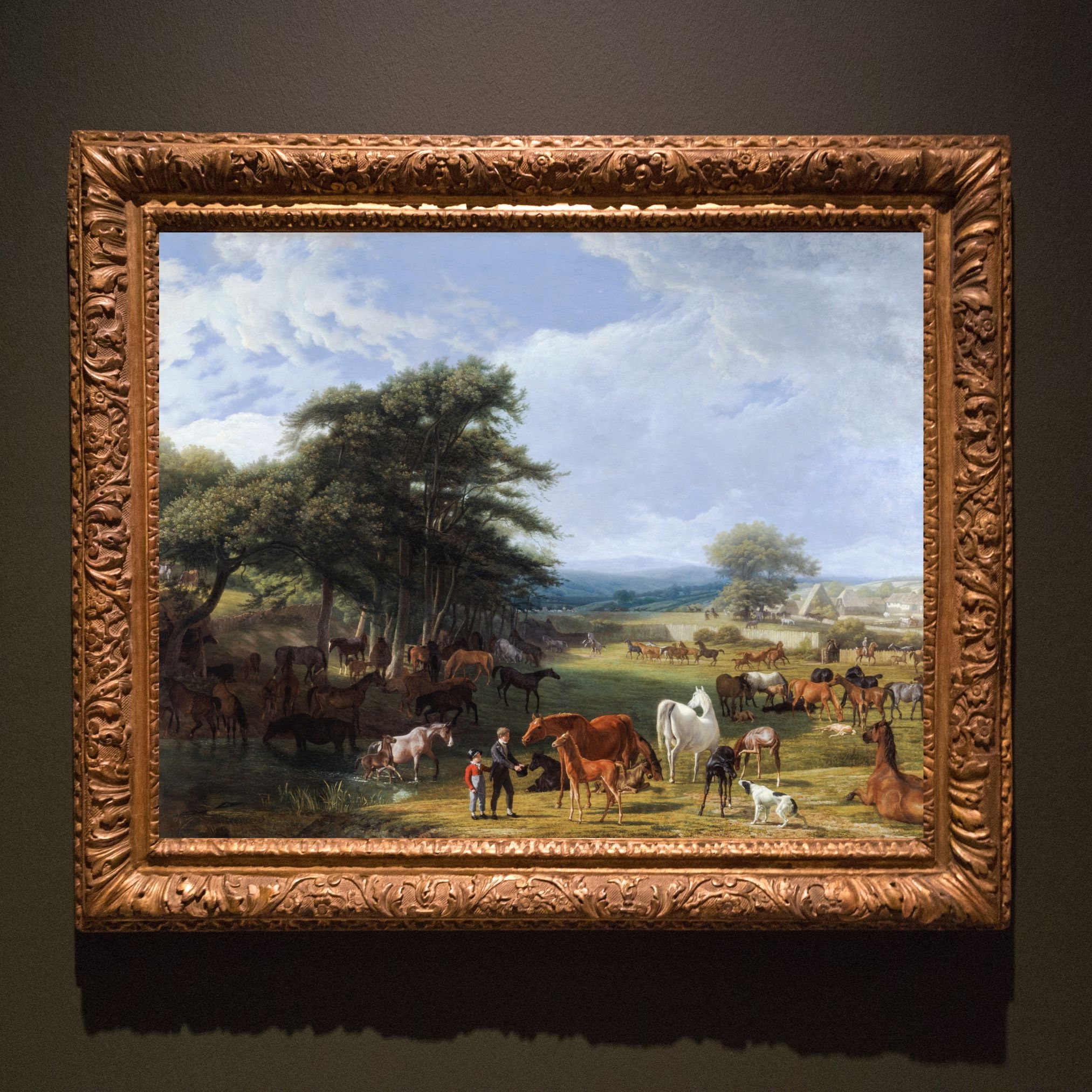 Vintage Horse Art, Lord Rivers Stud Farm, 1807, Museum Quality Matte ...