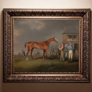 Ruiterkunstdruk: paardenrace op Newmarket, 1807 - giclée op archiefpapier