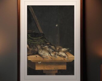 Vintage Hunting Art Print: Museum Quality Reproduction