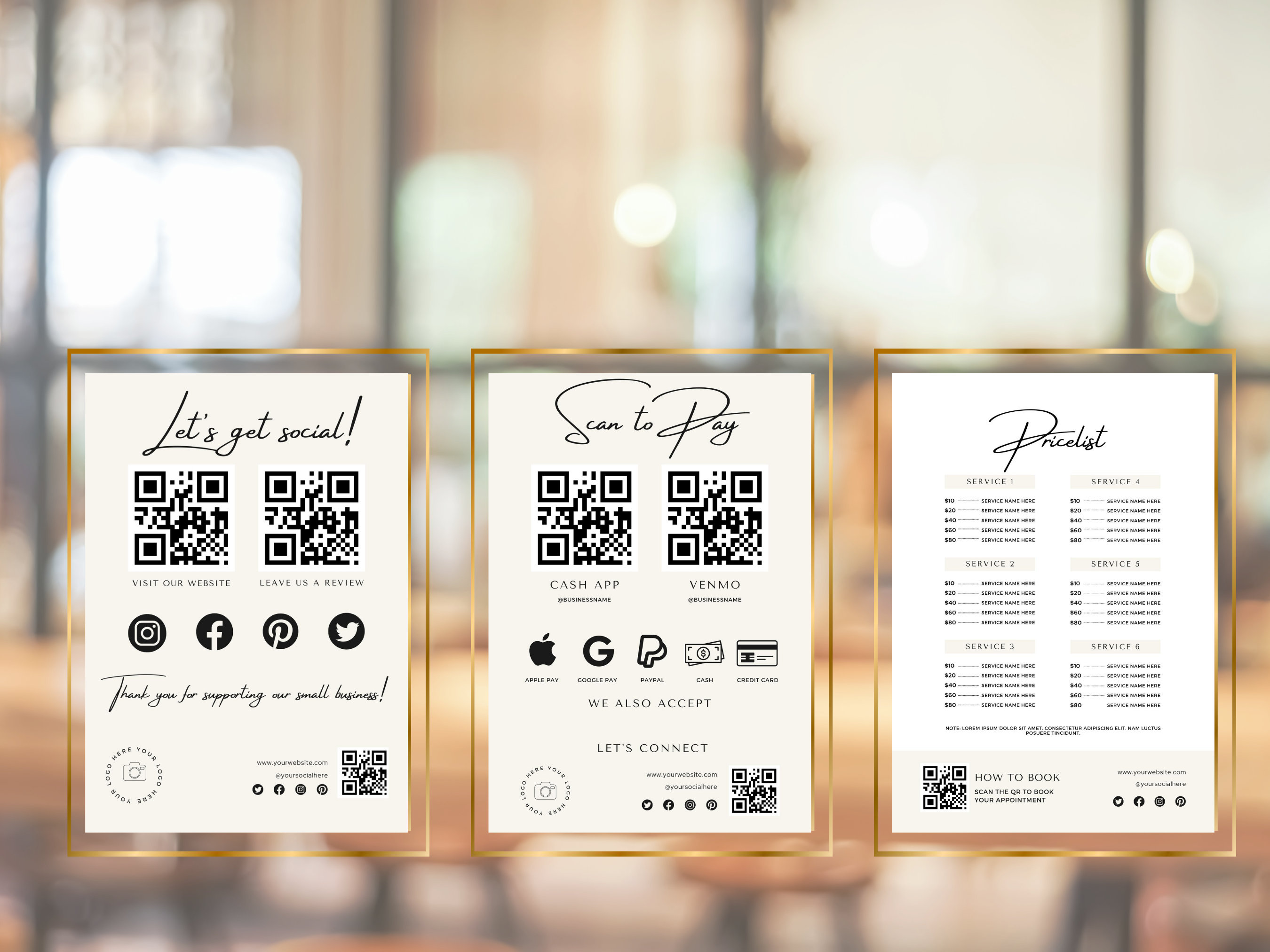 Retail Receipt Template with QR Code