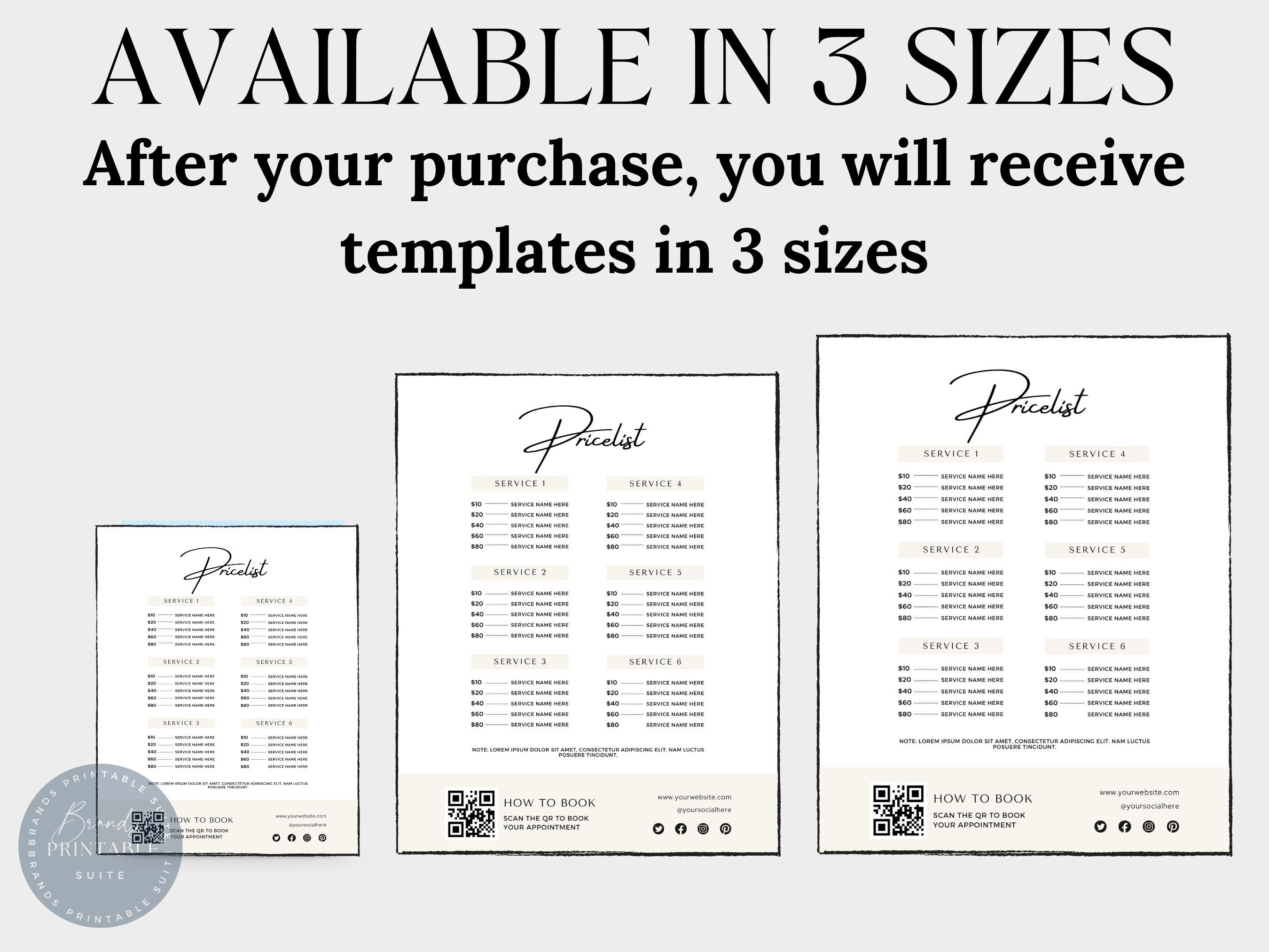 Digital Code Template Customizable QR Code Canva Templates, INSTANT DOWNLOAD Scan to Pay, Let ...