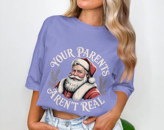 Funny Santa Quote Design, Ironic Holiday Meme Shirt, Edgy Christmas for Meme Lovers, Santa Art with Vintage Christmas Style, Sarcastic Humor