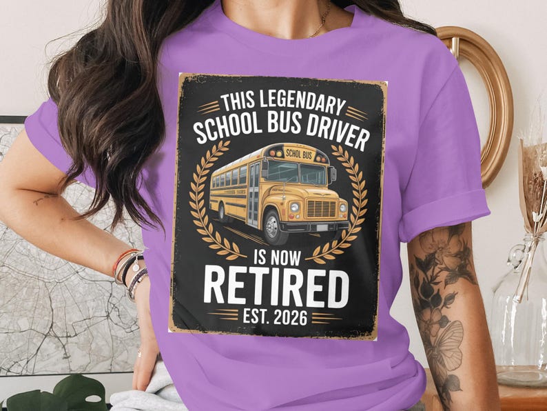 Retired School Bus Driver 2026 PNG: Retirement Gift (digital Download ...