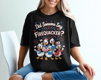 Firequacker T-Shirt: Patriotisches Enten 4.Juli-T-Shirt