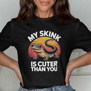 Skink T-Shirts, Cute Lizard Tee, Reptile Lover Gift, Funny Pet Owner Shirt, Animal Design Apparel, Graphic Tee, Lizard Mom Dad, Skink Gift