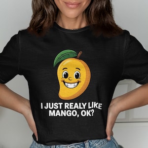 Cute Mango T-Shirts, Funny Fruit Shirts, I Love Mangoes Tee, Tropical Fruit Lover Gift, Mango Obsessed Clothing, Quirky T Shirts