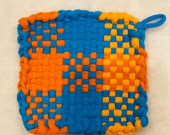 Amazing Blue and Orange Potholder
