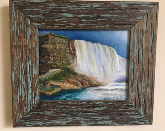 Niagara Falls, Original Oil Painting, Frame