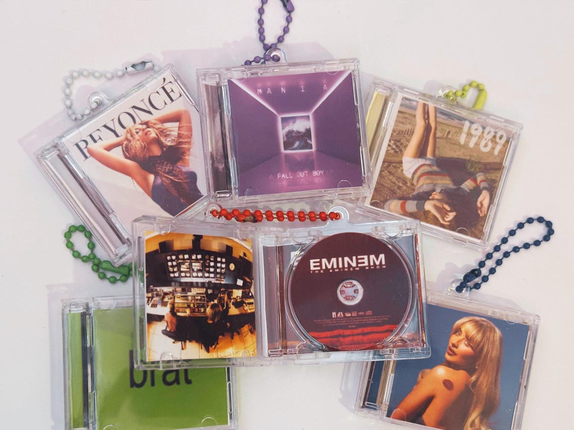 Custom Mini Album CD Keychain | NFC Enabled | Personalised Father's Day ...
