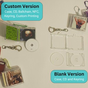 Custom Mini Album CD Keychain | NFC Enabled | Personalised Father's Day ...