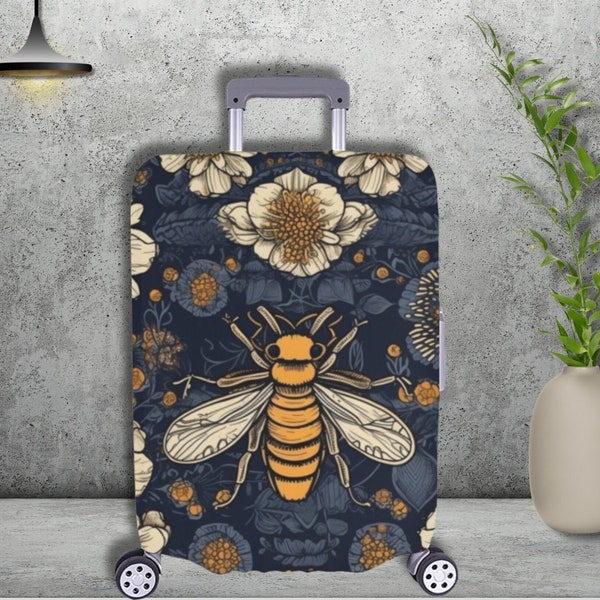 Suitcase Cover-Cottagecore Bee Luggage Cover- Travel Bag Cover-Travel Accessories