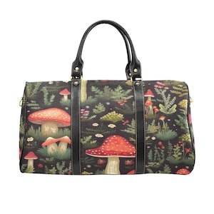 Pilz Reisetasche - Cottagecore Duffle Bag - Pilz-Liebhaber Geschenk-Reisetasche