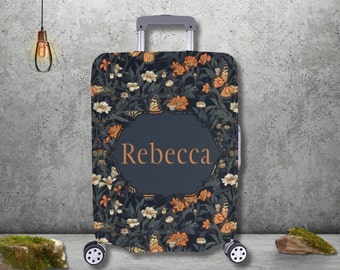 Funda protectora para maletas, funda personalizada para maletas, fundas para maletas Cottagecore, fundas para maletas pequeñas, medianas y grandes