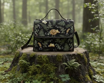 BAUNA Borsa a tracolla ispirata al film Hobbit Hobbit Hole, borsa a tracolla, regalo per gli amanti dello Hobbiton, regalo per i fan, Borsa con fori, 35*40cm