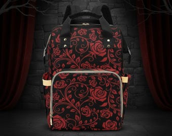 Gothic Diaper Bag-Nappy Bag-Unique Diaper Bags-Nappy Backpack-Preschool Backpack-Custom Diaper Bags