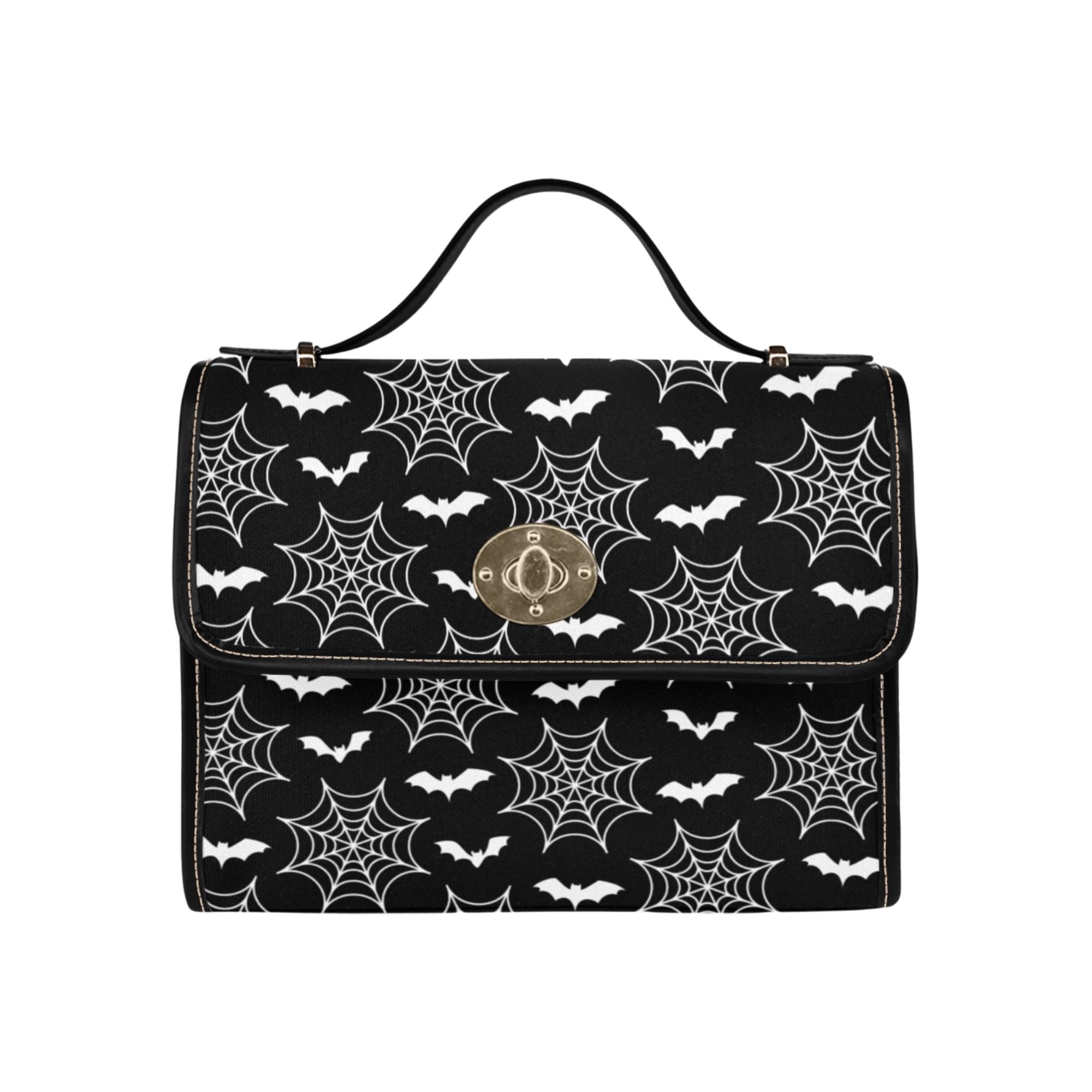 Gothic Bat Crossbody Bag -spider Web Purse-halloween Handbag 