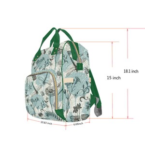 Labyrinth Worm Diaper Backpack – Gothic Nappy Bag image 8