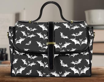 Sac à main gothique chauve-souris - sacoche Academia sombre-sac chauve-souris en cuir végétalien-sac à bandoulière gothique-sac gothique