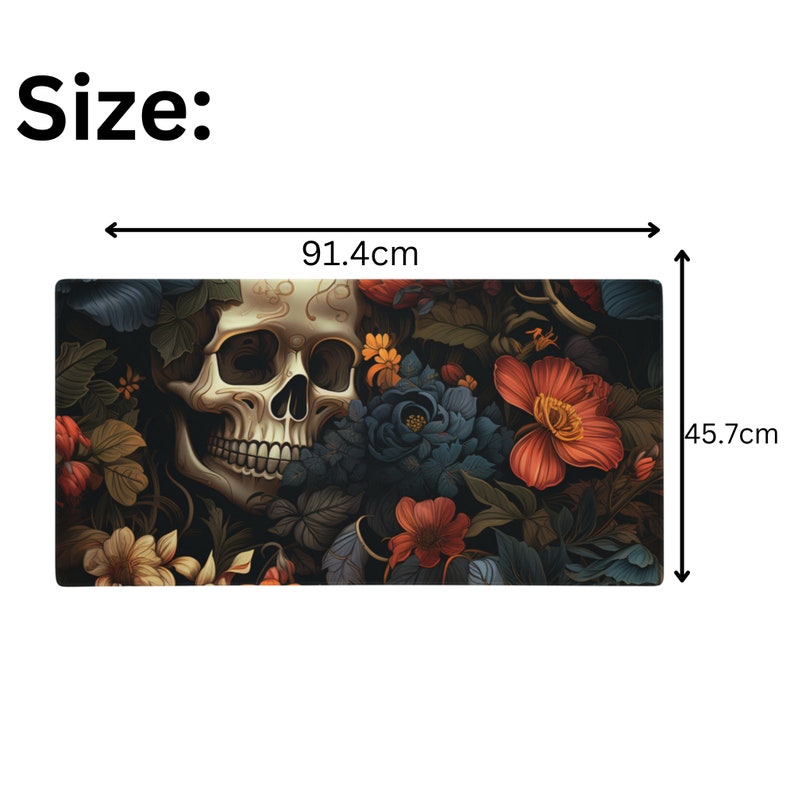 Dark Botanical Gaming Mouse Padcottagecore Mouse Padgaming Desk Mat