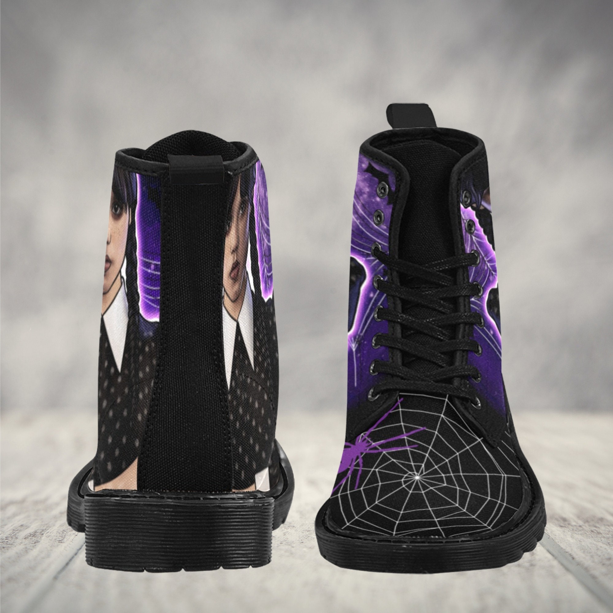 Wednesday Addams Martin Style Boots Custom Women's Boots Etsy Australia