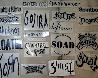 Custom Band Logo Decal – Rock, Metal Stickers for Cars, Laptops